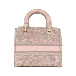 Túi xách Christian Dior REVERSE TOILE DE JOUY Nữ D-Light Trung M0565ORGO 615877