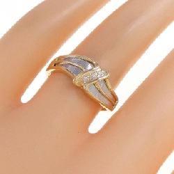 Nhẫn kim cương K18YG/PT900 0.01CT 667760