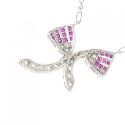 K18WG Dây chuyền Ruby 0.30CT - Hàng hiệu Chính hãng 859518