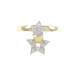 Nhẫn kim cương sao K18YG/K18WG - Hàng hiệu Authentic 854807