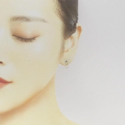 K18YG Đá mặt trăng Bông tai - Hàng hiệu Chính hãng 869873