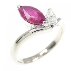 Nhẫn Ruby PT900 0.97CT - Hàng hiệu Chính hãng