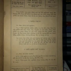 Các thử nghiệm ảnh hưởng của yếu tố khí hậu  799545