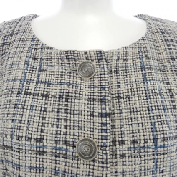 Jacket không cổ CHANEL P47737V35629 628431