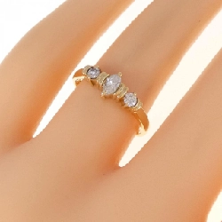 Nhẫn kim cương K18YG 0.30CT 672031