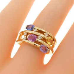 Nhẫn Sapphire K18YG 1.28CT - Hàng hiệu Chính hãng 852971