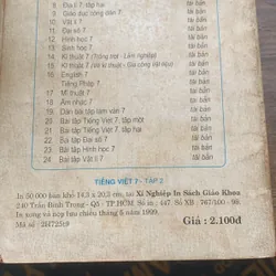 Tiếng Việt 7, tập 2, in năm 1999 714021