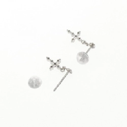 K18WG Bông tai kim cương chéo 0.14CT - Hàng hiệu chính hãng 870178