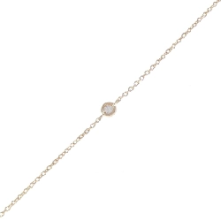 K18PG Vòng tay kim cương 0.03CT - Hàng hiệu Chính hãng