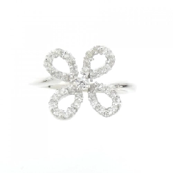 Nhẫn kim cương hoa K18WG 0.28CT 672671