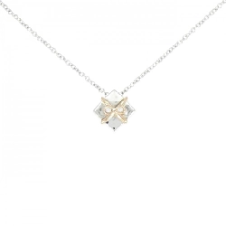 K18WG/K18PG Dây chuyền kim cương 0.02CT - Hàng hiệu Chính hãng