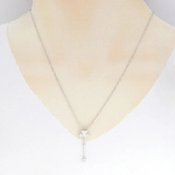 Dây chuyền kim cương hình cỏ ba lá × trái tim PT900/PT850 0.20CT - Hàng hiệu Authentic 860385