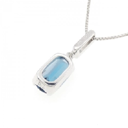 K18WG Blue Topaz Necklace - Hàng hiệu Authentic 861768