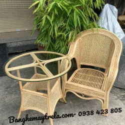 Ghế mây lưng mắt cáo 557102