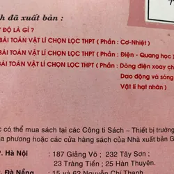 Các bài toán Vật Lí chọn lọc THPT - Điện học- Quang học (Vũ Thanh Khiết) 679592