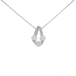 Dây chuyền kim cương 3 viên 2WAY PT900/PT850 0.50CT - Hàng hiệu Chính hãng 861299