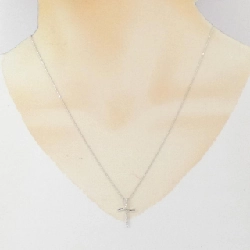 K18WG Dây chuyền kim cương chéo 0.13CT - Hàng hiệu Chính hãng 857457