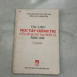 Tài liệu học tập chính trị của sĩ quan .. - 1998s