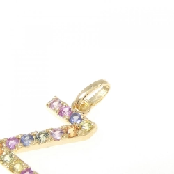 K18YG Chữ cái Z Mặt dây chuyền Sapphire 0.24CT - Hàng hiệu Chính hãng 864209