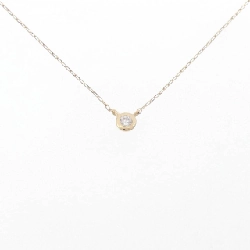 K18YG Solitaire Dây chuyền kim cương 0.05CT - Hàng hiệu Chính hãng