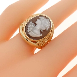 Nhẫn Shell Cameo K18YG - Hàng hiệu Chính hãng 852347