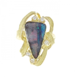 Nhẫn Boulder Opal K18YG 3.01CT - Hàng hiệu Chính hãng 855141