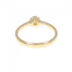 【Tái chế】Nhẫn kim cương K18YG hình hoa 0.15CT 673125