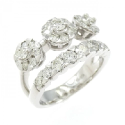 Nhẫn kim cương K18WG 1.03CT