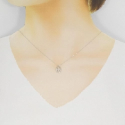 K18WG Dây chuyền kim cương 0.10CT - Hàng hiệu Chính hãng 858345