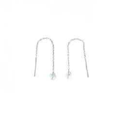 K18WG Tourmaline Bông tai - Hàng hiệu Chính hãng