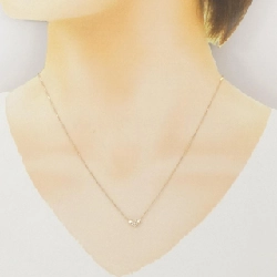 K18PG Dây chuyền trái tim kim cương 0.08CT - Hàng hiệu Authentic 859846