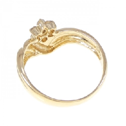 Nhẫn kim cương hoa K18YG 0.23CT 672579