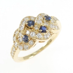 Nhẫn Sapphire 750YG - Hàng hiệu Chính hãng