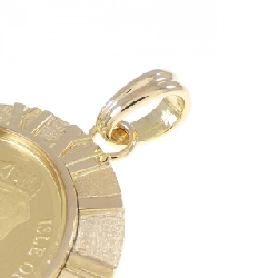 K18YG(枠) Đồng xu Mặt dây chuyền - Hàng hiệu Chính hãng 864565