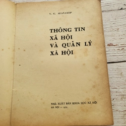 Thông tin xã hội và quản lý xã hội _ sách in tại Nga_ 400 trang , khổ lớn  320074
