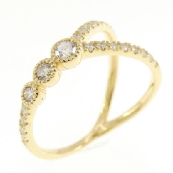 【Sản phẩm mới】Nhẫn kim cương K18YG 0.22CT