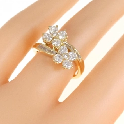 Nhẫn kim cương hoa K18YG 1.14CT 672276