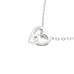 K18WG Dây chuyền kim cương hình trái tim - Hàng hiệu Chính hãng 855922