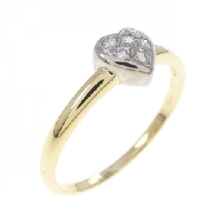 Nhẫn kim cương hình trái tim 18KTYG/18KTWG