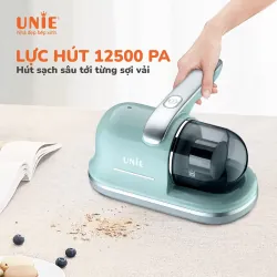 Máy hút bụi chăn đệm UNIE UMV62 lực hút 12500 PA, đèn UV diệt 99,9%, hút trên mọi bề mặt 674907