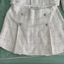 Set đồng bộ zara size s màu trắng - hàng chính hãng  575123