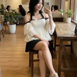 Set váy áo bí cúp ngực size S M mặc Tết cực xinh