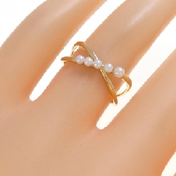 Nhẫn ngọc trai nước ngọt K18YG - Hàng hiệu Authentic 848717