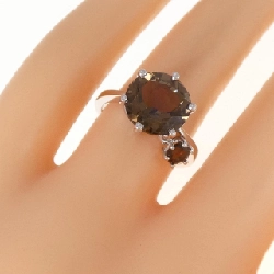 Nhẫn đá quý khói K18WG 671221