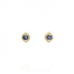 K18YG Bông tai Sapphire 0.39CT - Hàng hiệu Chính hãng