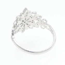 Nhẫn kim cương hoa K18WG 0.01CT 668711