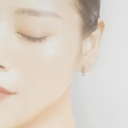 K18PG/K18YG Bông tai đá mặt trăng - Hàng hiệu Chính hãng 876752