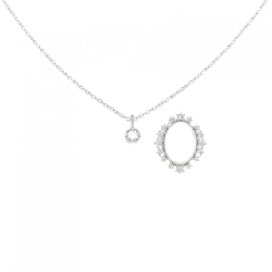 K18WG 2WAY Dây chuyền kim cương 0.04CT - Hàng hiệu Chính hãng 860455