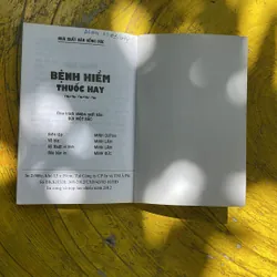 BỆNH HIỂM THUỐC HAY- NGUYỄN DUY HOÀ- BÙI PHƯƠNG CHI 687583