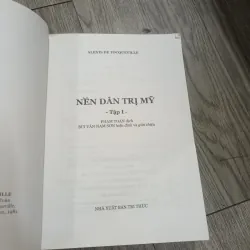 Nền Dân Trị Mỹ - Tocqueville 1025509